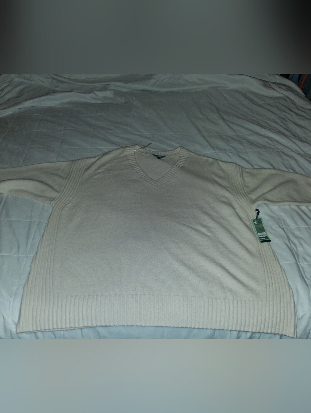 Terra & Sky Tunic Sweater - V Neck - LS - Oatmeal Heather - 4X